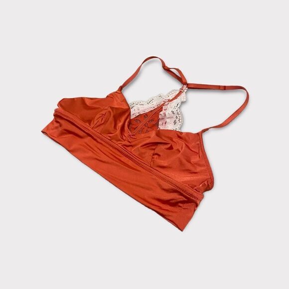 Aerie Orange Silky Lace Bralette - Picture 4 of 7